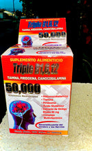 Load image into Gallery viewer, Triple B1, B6, B12 100 Tabletas de 500 mg 50,000 Vitaminas Neurotropas
