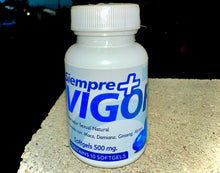 Load image into Gallery viewer, Siempre +VIGOR 10 Softgels of 500 mg NATURAL
