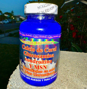 Calcio de Coral Glucosamina Condroitina y MSN 90 Capsules