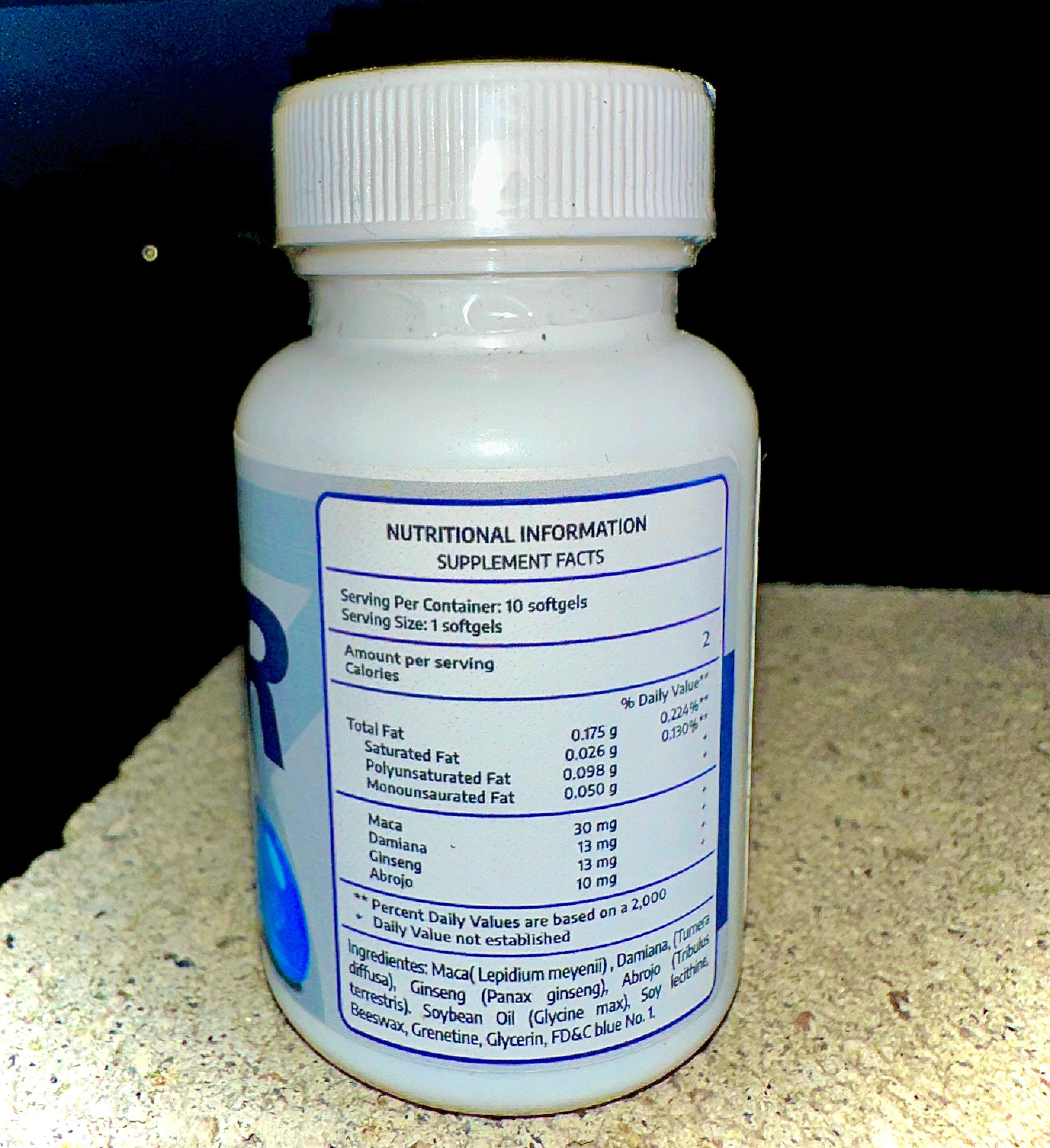 Siempre 10 Softgels of 500 mg NATURAL