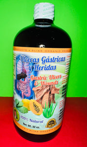 Ulceras Gastricas y Heridas 32 oz (Gastric Ulcers & Wounds) Tonic / Tónico