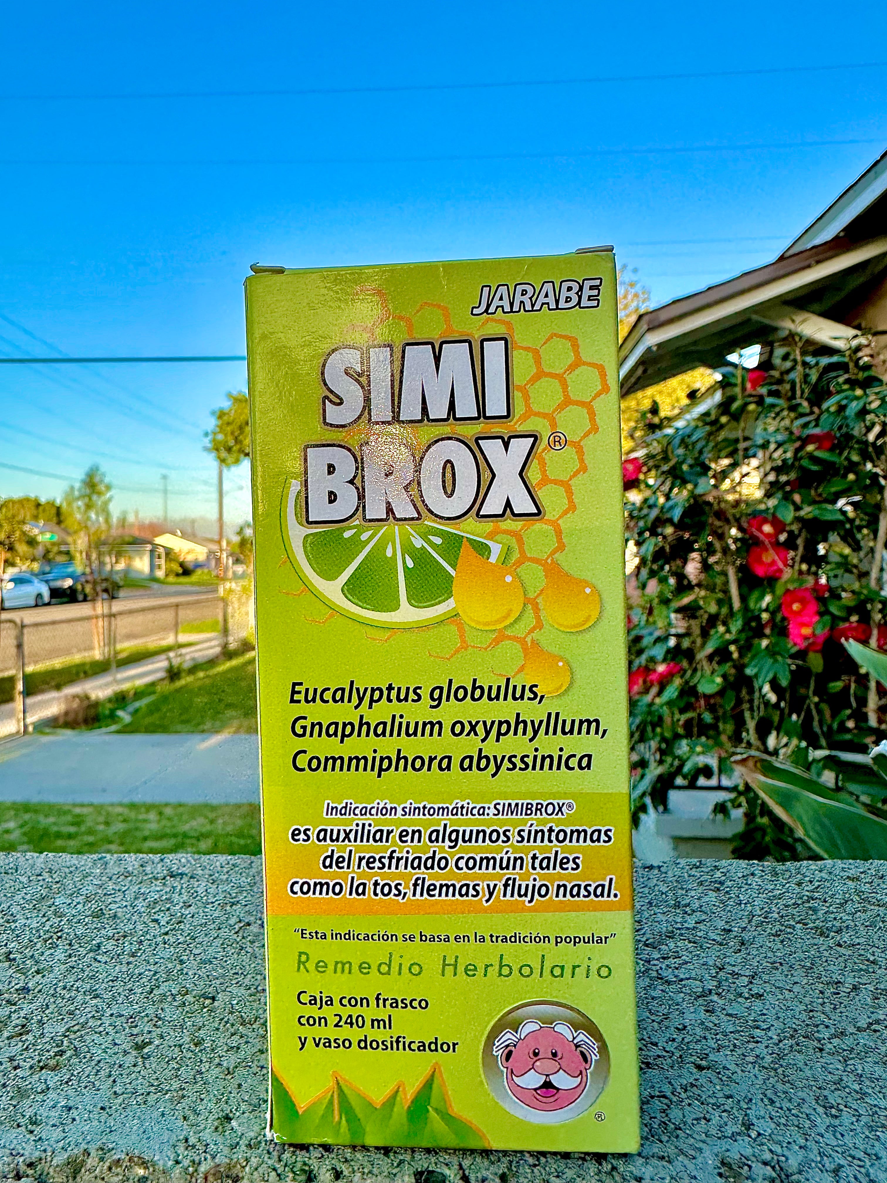 Simi Brox Jarabe Para La Tos Honey Syrup Cough Remedio Natural Herbolario  240 ML