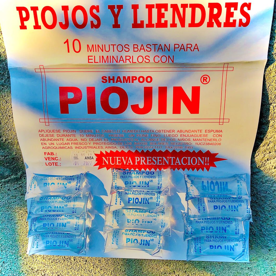 Shampoo Piojin: Piojos y Liendres