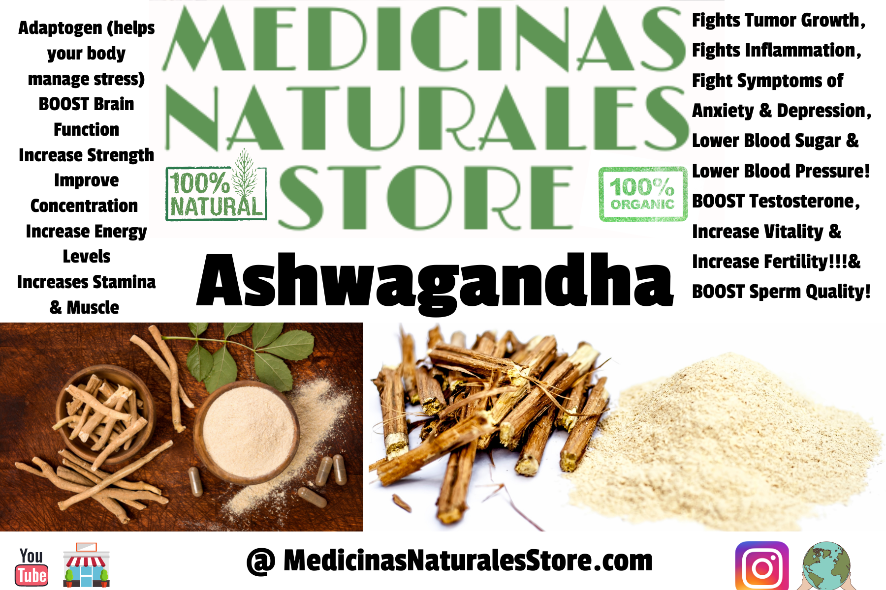 Ashwagandha Root 1000mg Vegan Capsules (Stress Support)