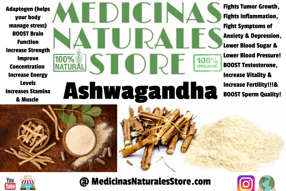 Organic Ashwagandha Vegetarian Capsules – Medicinas Naturales Store