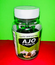 Load image into Gallery viewer, Garlic and Parsley Ajo y Perejil 90 Softgels of 500 mg
