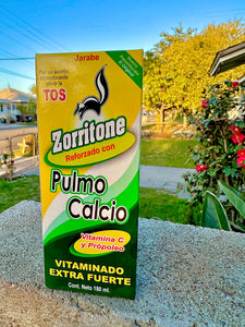 Zorritone Pulmo Calcio Vitamina C y Propóleo  (Jarabe180 ml.)