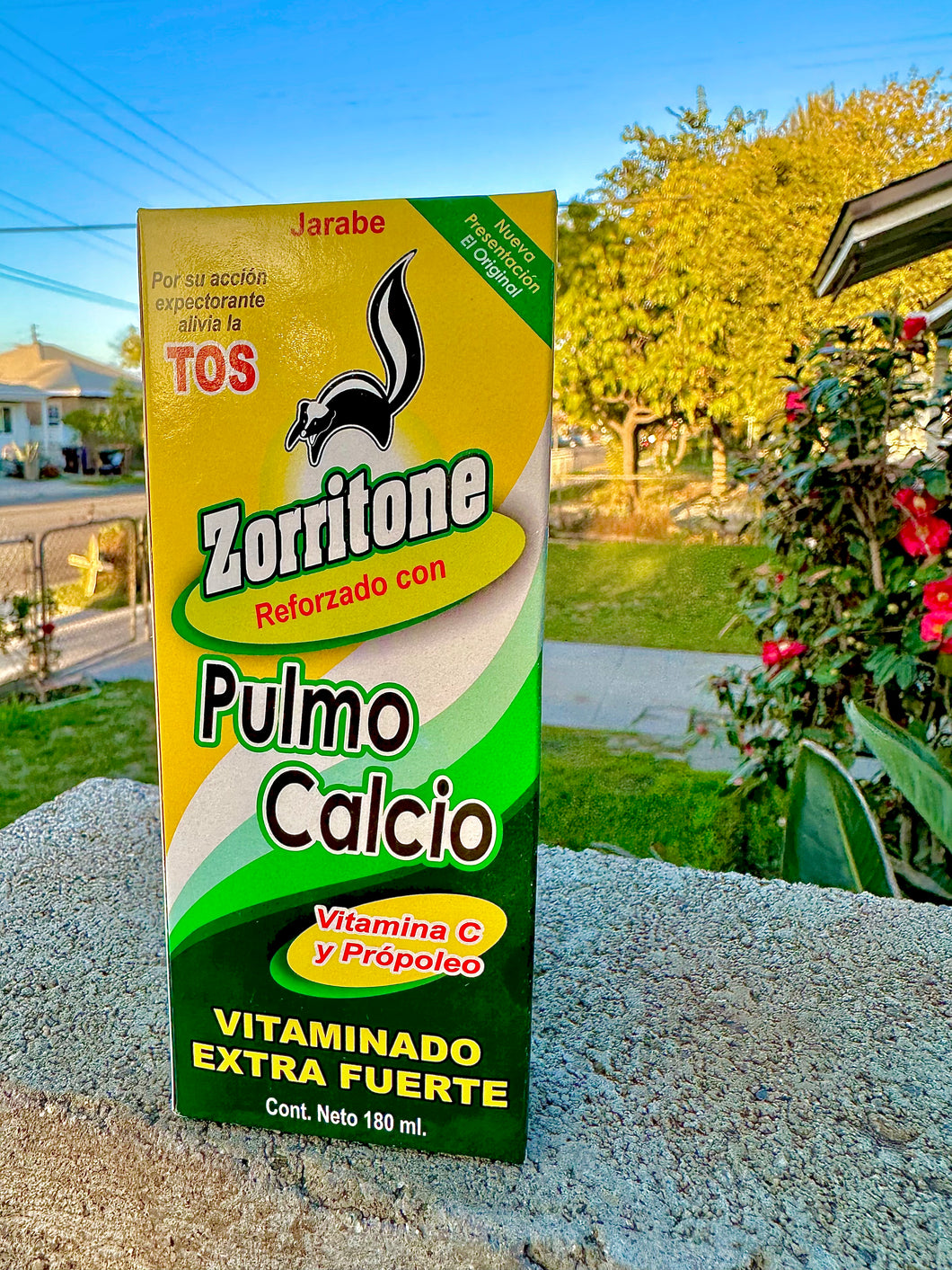 Zorritone Pulmo Calcio Vitamina C y Propóleo  (Jarabe180 ml.)