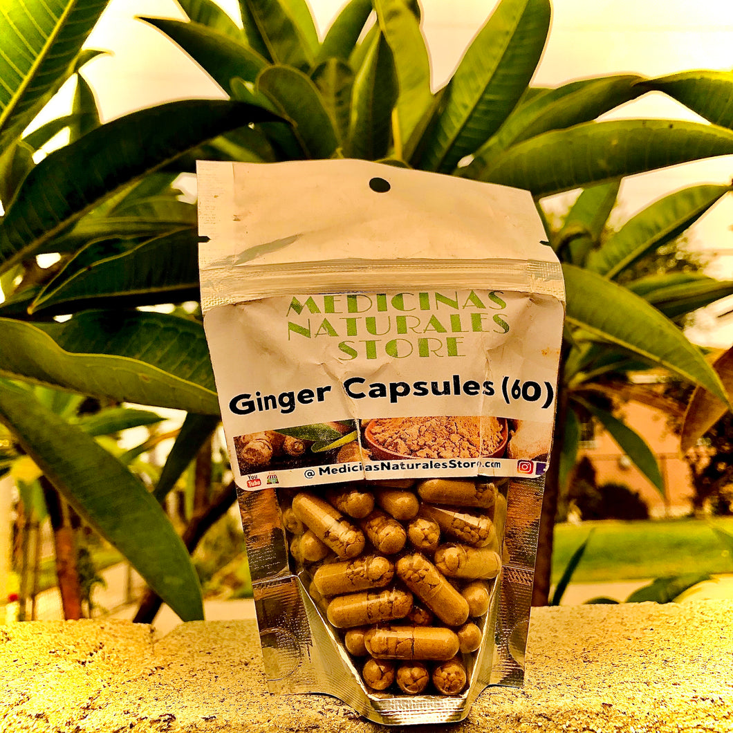 100% Natural NON-GMO Ginger Capsules