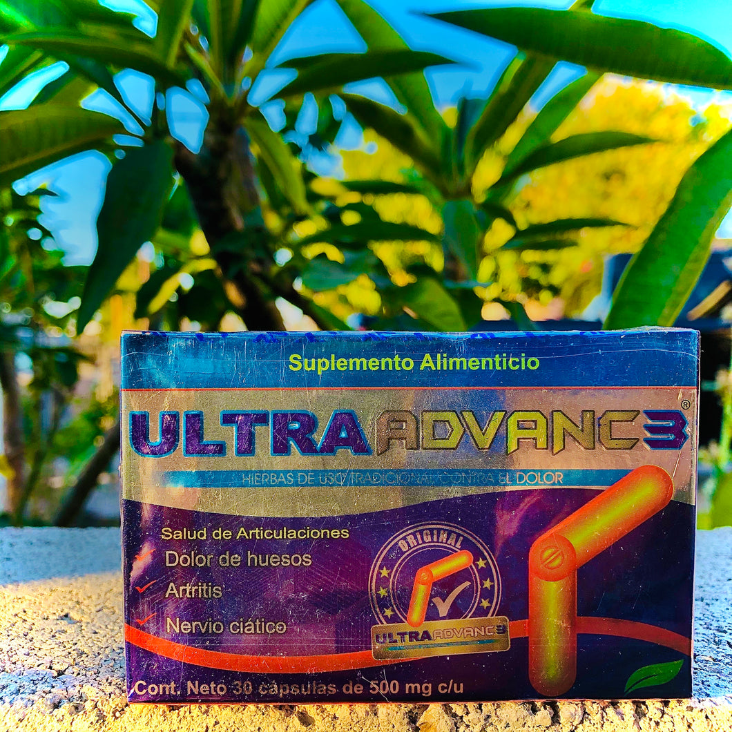 Ultra Advance 3 (30 Capsules) Hierbas de Uso Tradicional Contra EL Dolor