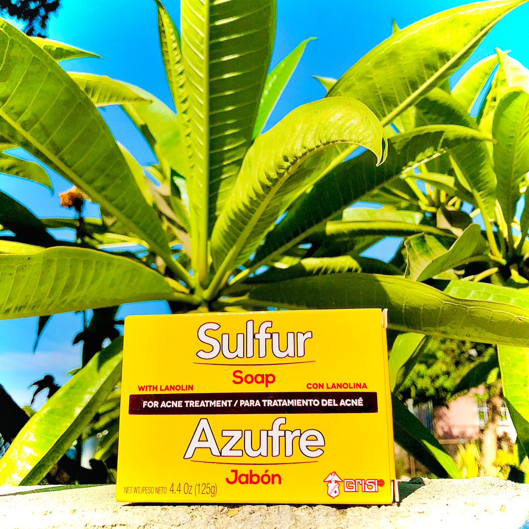 Sulfur Soap with Lanolin for Acne Treatment