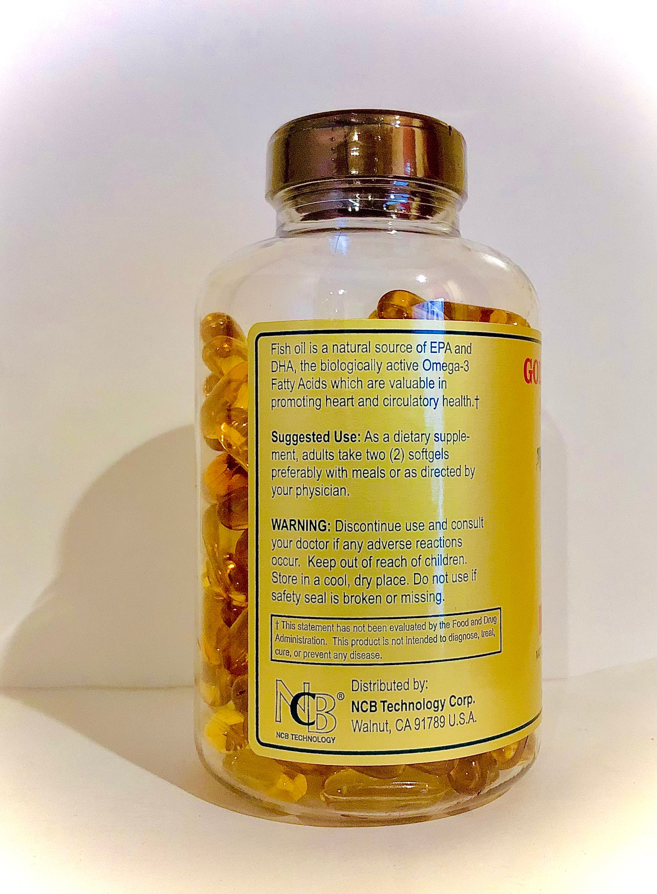 Golden Alaska Deep Sea Fish Oil - Premium Omega-3 (200 Softgels, 1,000 mg)