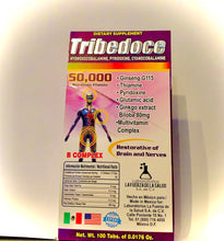 Load image into Gallery viewer, Tribedoce 50,000 B COMPLEX 100 Tabletas
