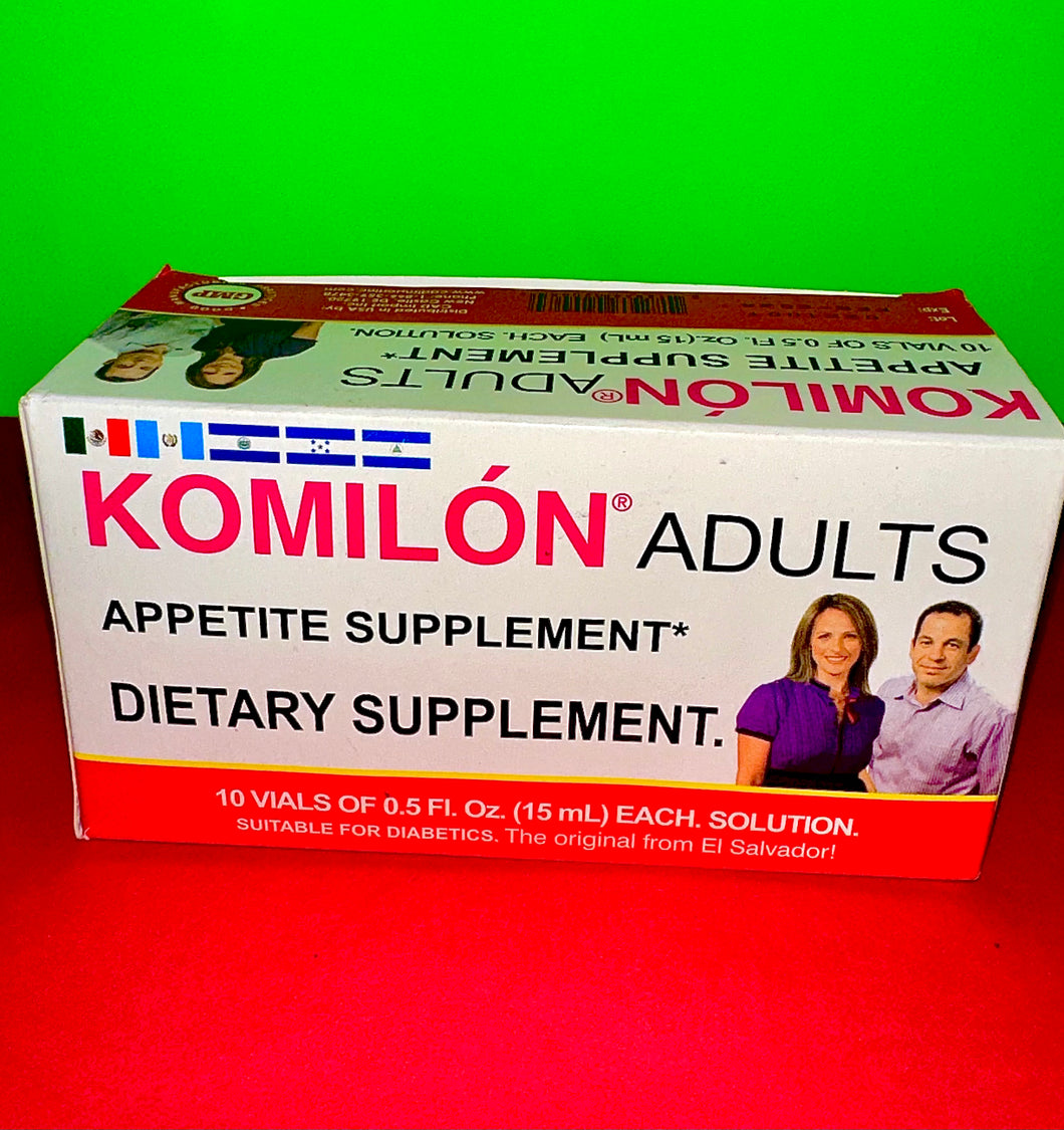 Komilón Adults 10 vials of 0.5 Fl. Oz. 15 ml each solution