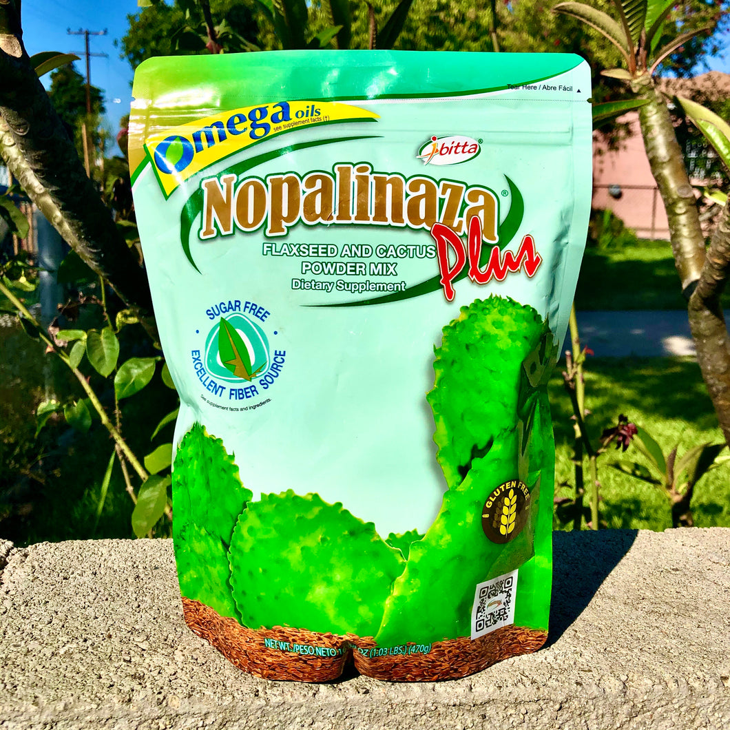 Nopalinaza Plus: Flaxseed & Cactus Powder Mix