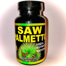Load image into Gallery viewer, Saw Palmetto 100 Capsules (600mg)
