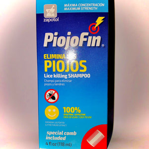 PiojoFin Elimina Piojos Lice Killing Shampoo 4 fl oz