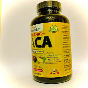 Organic Red, Black & Yellow MACA 150 Capsules