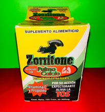 Load image into Gallery viewer, Zorritone 100 Tablets de 500 mg Reforzado con Pulmo Calcio
