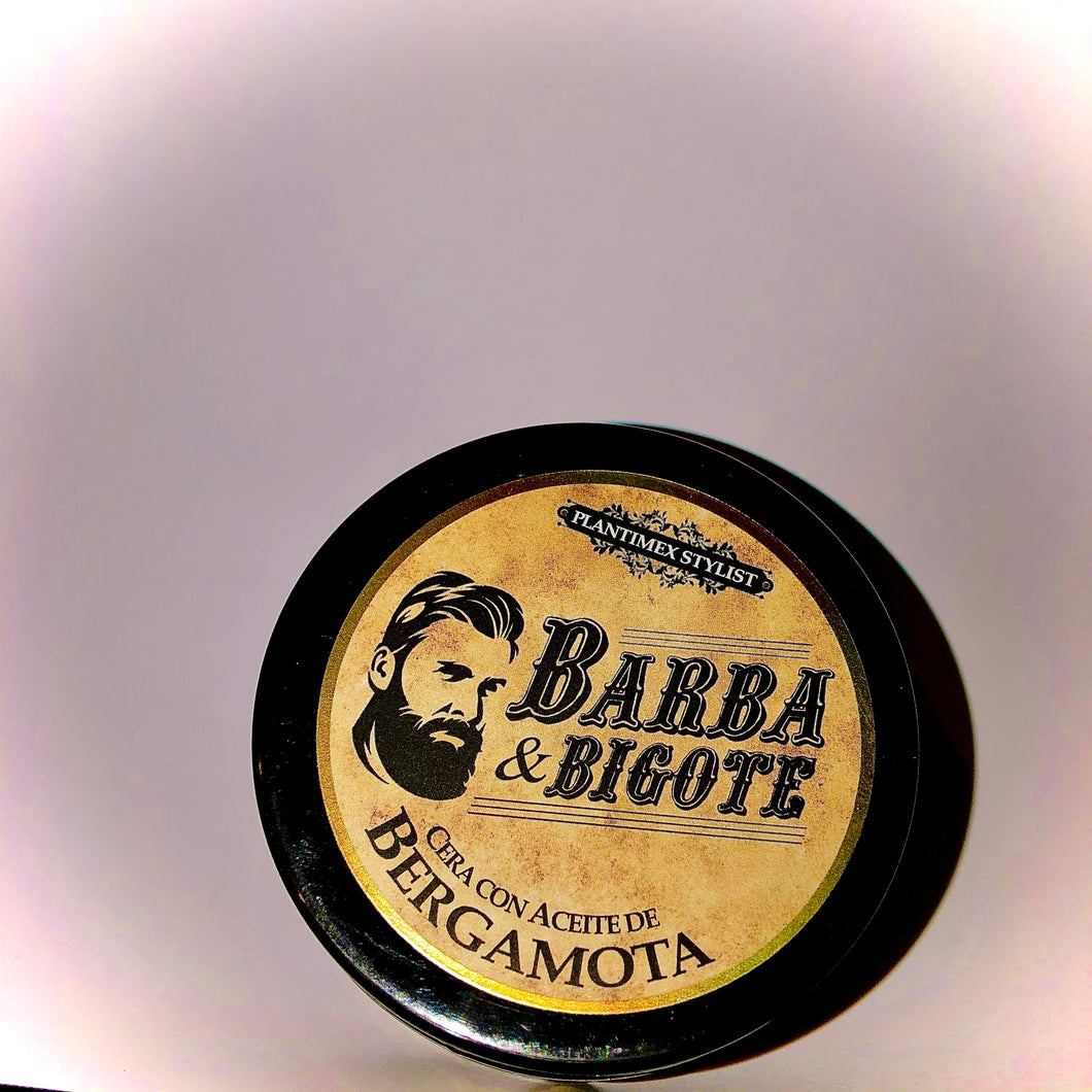 BARBA & BIGOTE Cera con aceite de Bergamota