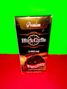 Ajo Negro 2,000mg 90 Tabletas Black Garlic 2,000mg 90 Tablets