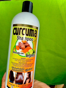 Cúrcuma Shampoo con Bergamota 32 oz