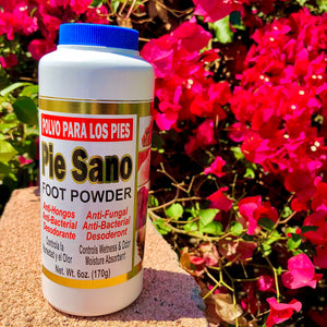 Pie Sano (POLVO PARA PIES) FOOT POWDER 6 oz