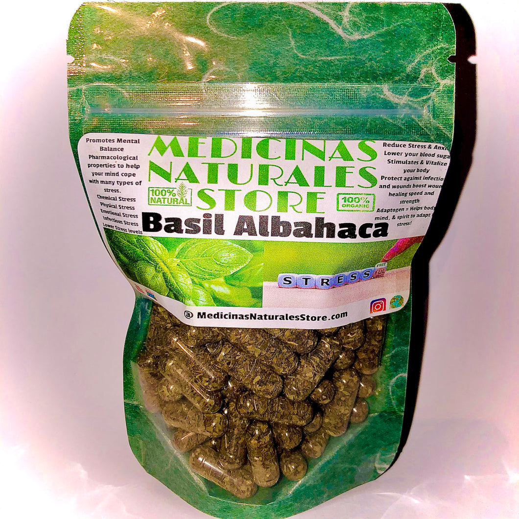 Basil 🌿 Albahaca Vegetarian Capsules