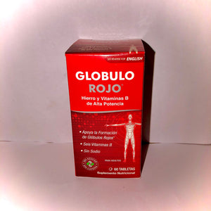 GLOBULO ROJO 60 Tabletas