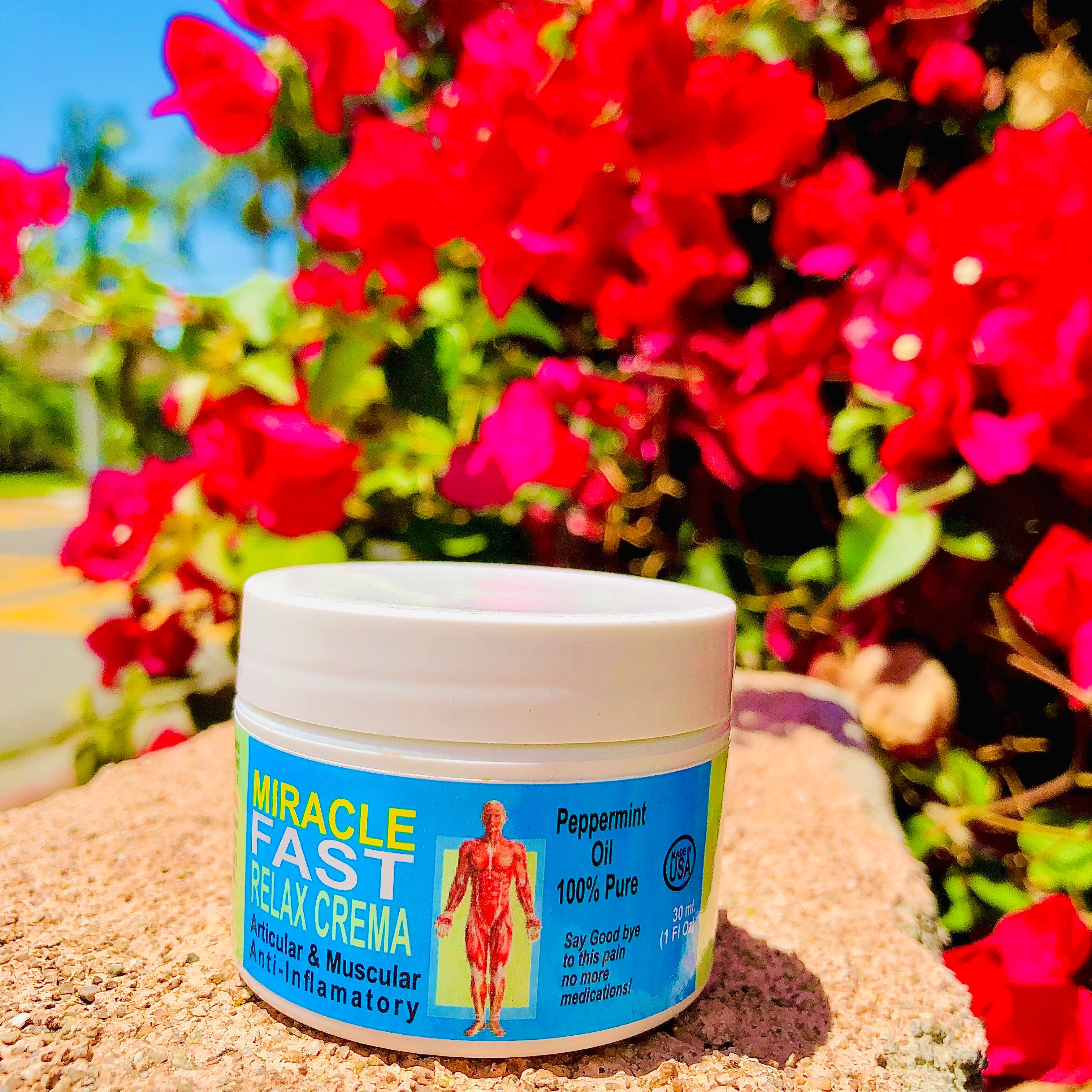 Miracle FAST RELAX CREMA 100% Pure Peppermint Oil (1 Fl Oz)