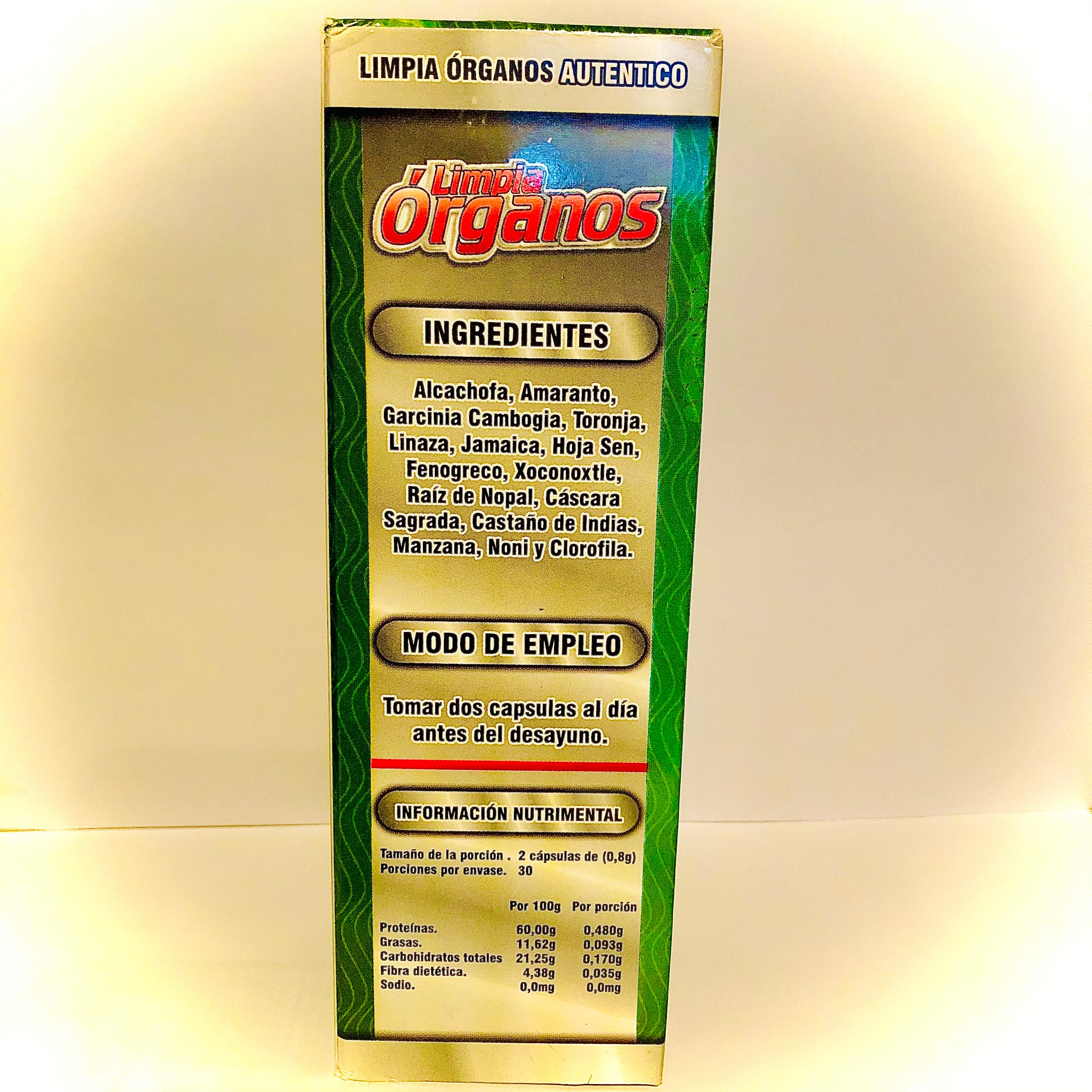 Limpia Órganos 60 Cápsulas