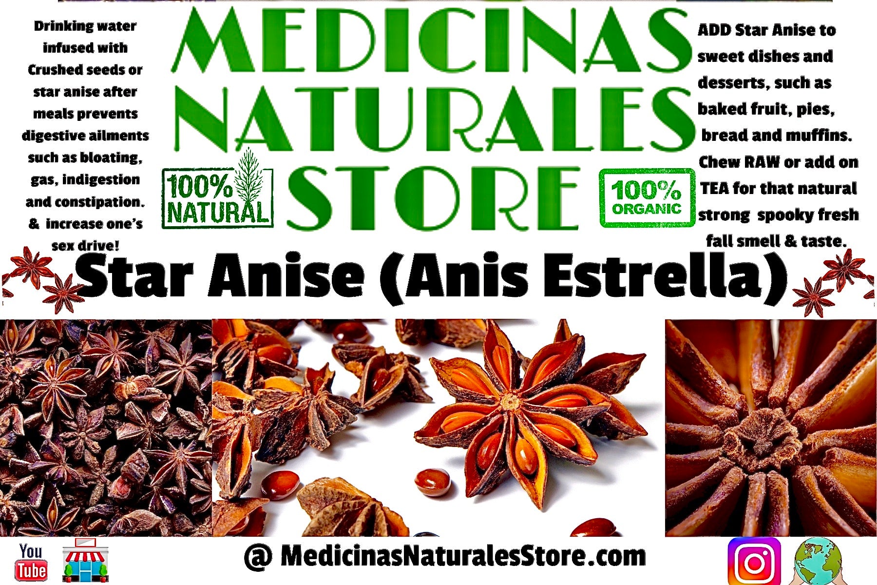 100% Organic Star Anise