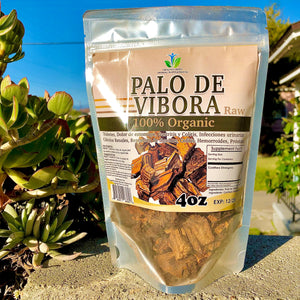 100% Organic RAW Palo De Vibora 4 oz