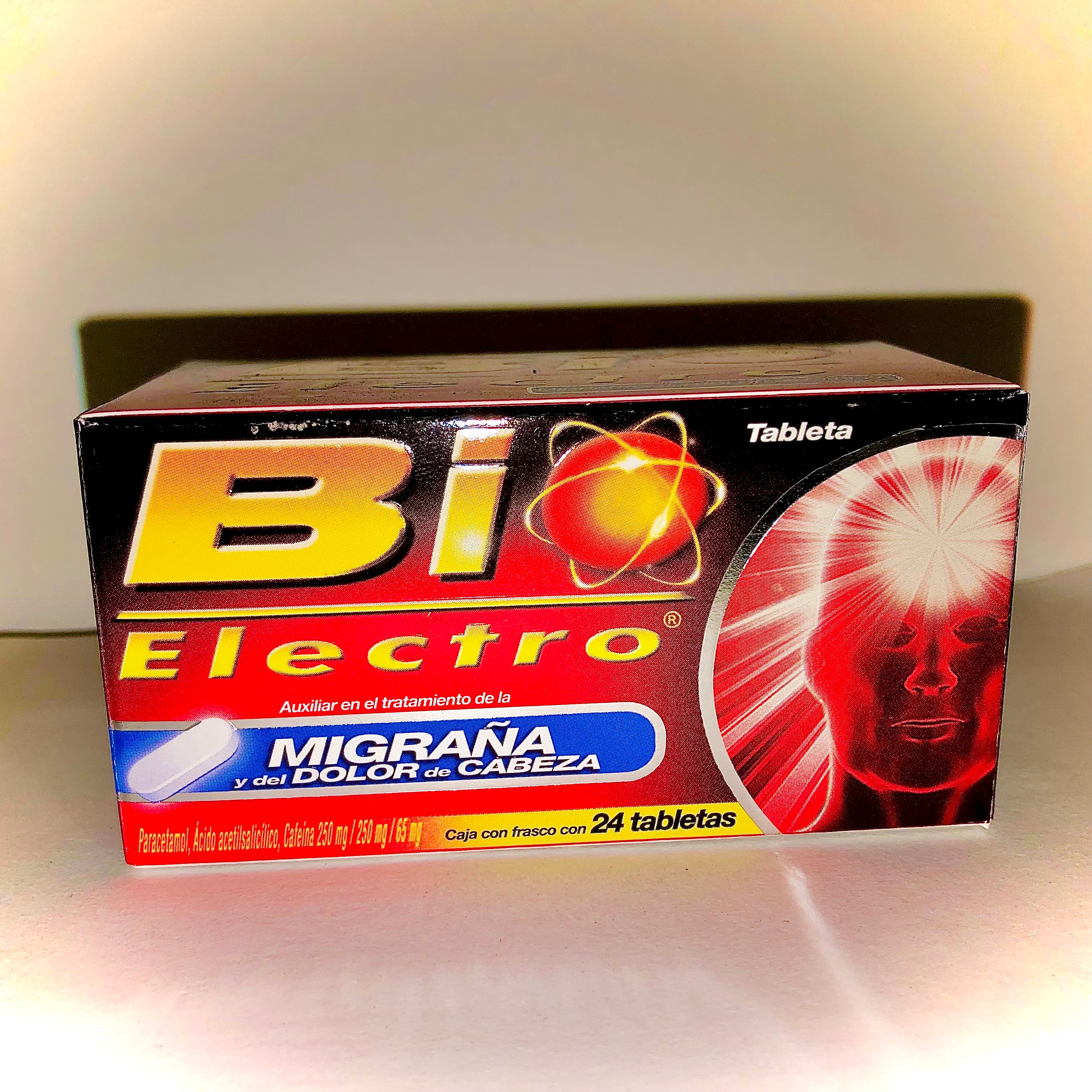 Bio Electro 24 Tabletas MIGRAÑA y del DOLOR de CABEZA 🤕