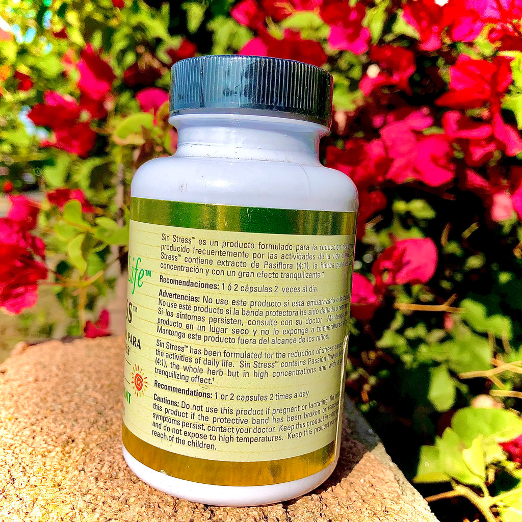 Sin Stress Herbal Supplement 100 Capsulas