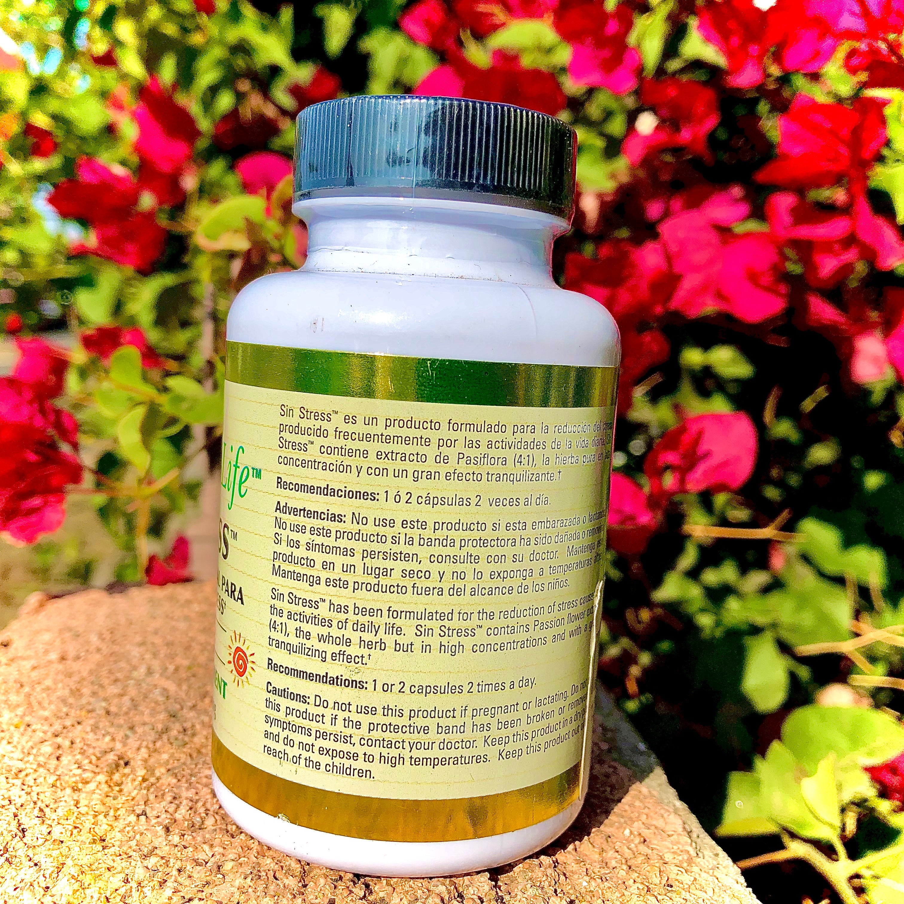 Sin Stress Herbal Supplement 100 Capsulas