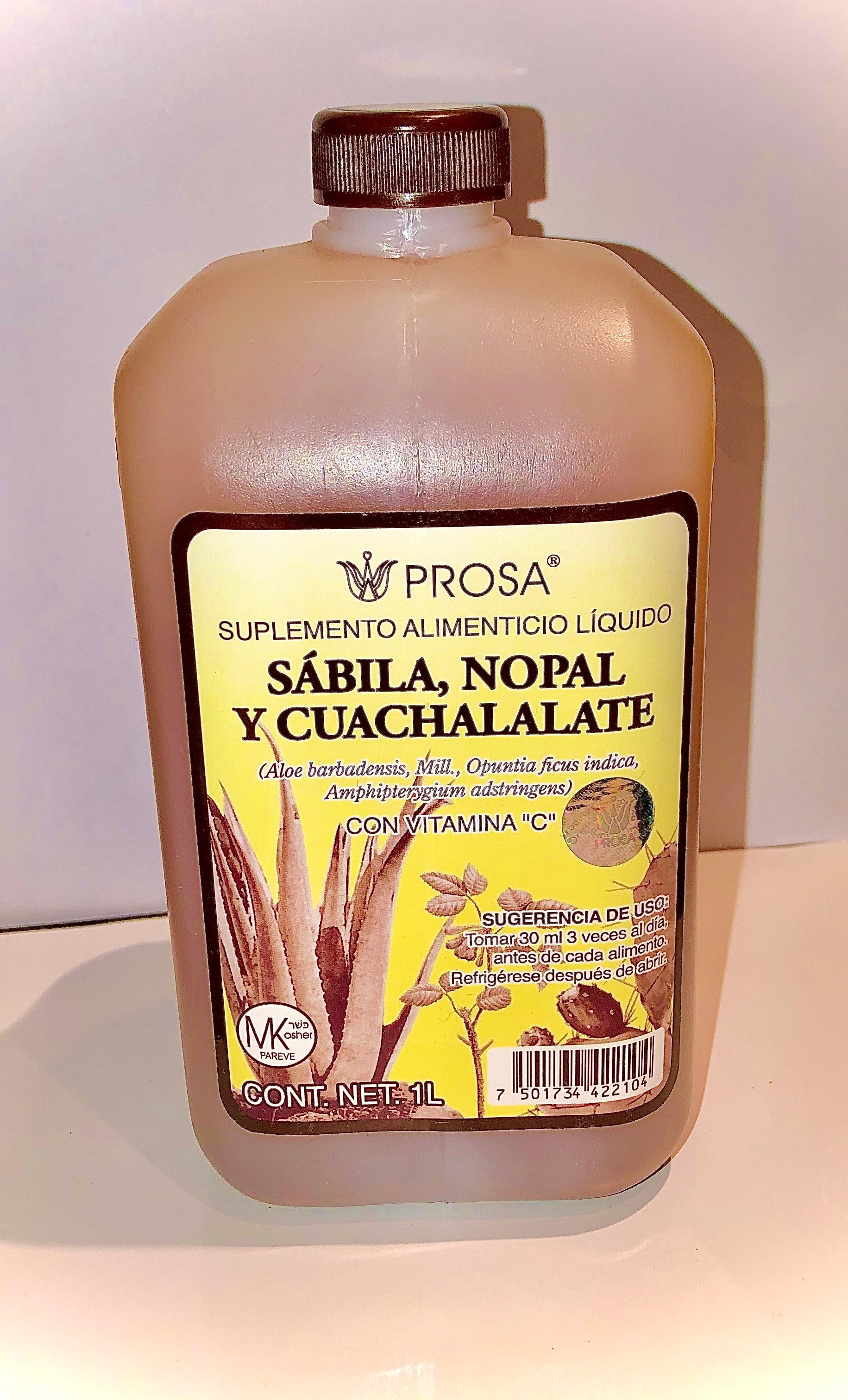 Sábila, Nopal y Cuachalalate PROSA 1 L – Medicinas Naturales