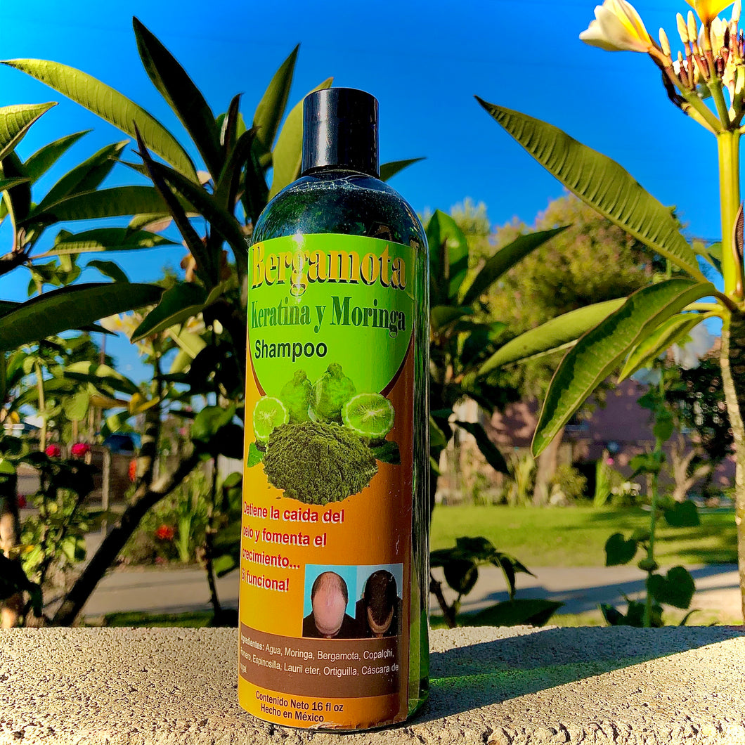 Bergamota Keratina y Moringa Shampoo