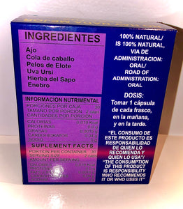 Ajo 🧄 King 👑 Riñón / Vejiga 2 Fascos 60 & 30 Capsulas