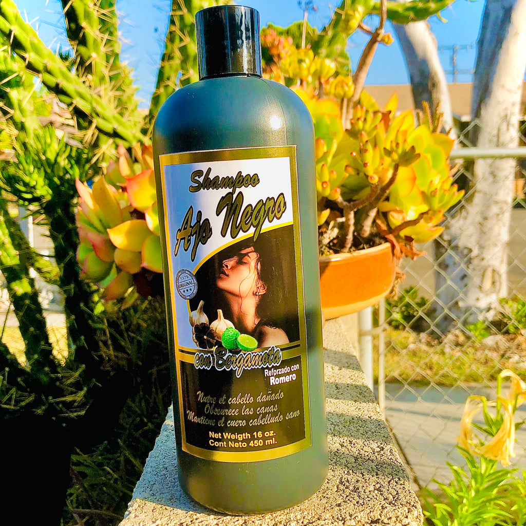 Shampoo Ajo 🧄 Negro com Bergamota 16 oz