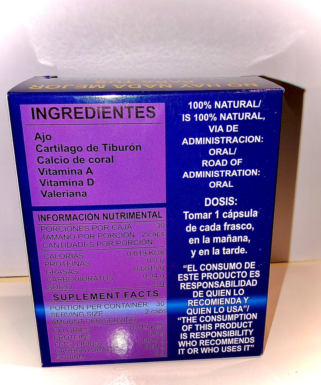 Ajo 🧄 King 👑 Artritis 2 Frascos 60 son 30 & and 30 Capsulas por bote