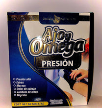 Load image into Gallery viewer, Ajo 🧄 y Omega Presión 60 Tabletas
