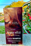 Shampoo  Color Hair Dye Mokeru  Professional w/ Árgan Oil 500 ml