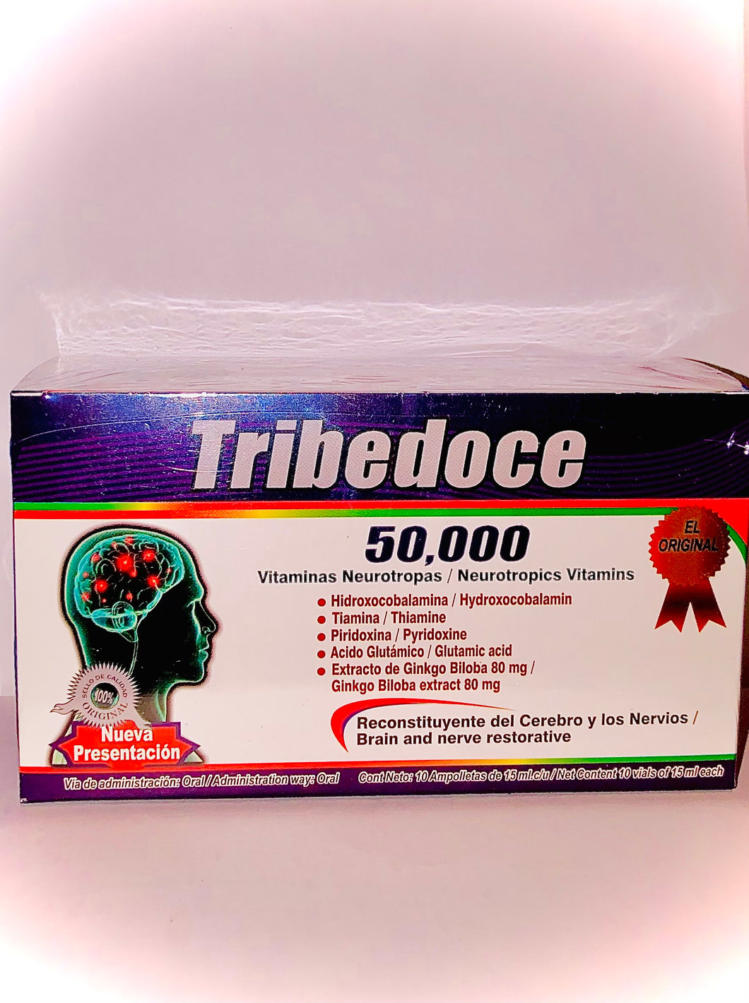 Tribedoce 50,000 10 microbotellas bebibles de 15 mL