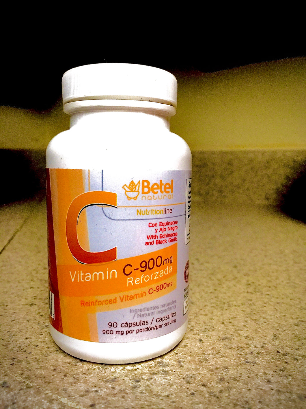 Vitamin C reforzada Echinacea y Ajo Negro 90 Capsules 900 MG