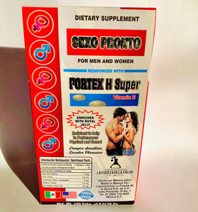 FORTEX H SÚPER SEXO PRONTO 100 Tabletas de 500 mg